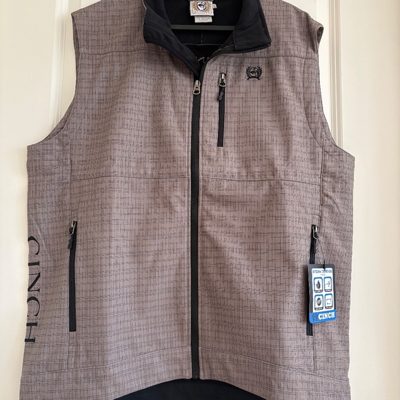 CINCH Mens vests Chalecos Softshell Fleece Lined Zip Pockets Outdoor M - Picture 5 of 11